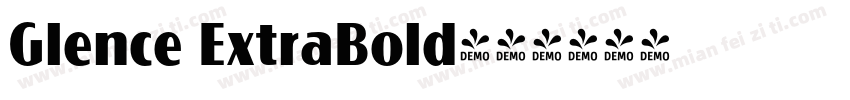 Glence ExtraBold字体转换